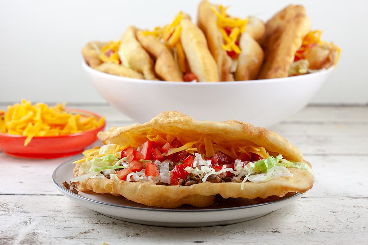 Ground beef chalupas