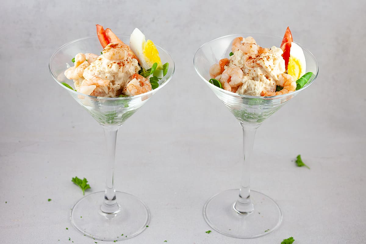 Crab and prawn cocktail