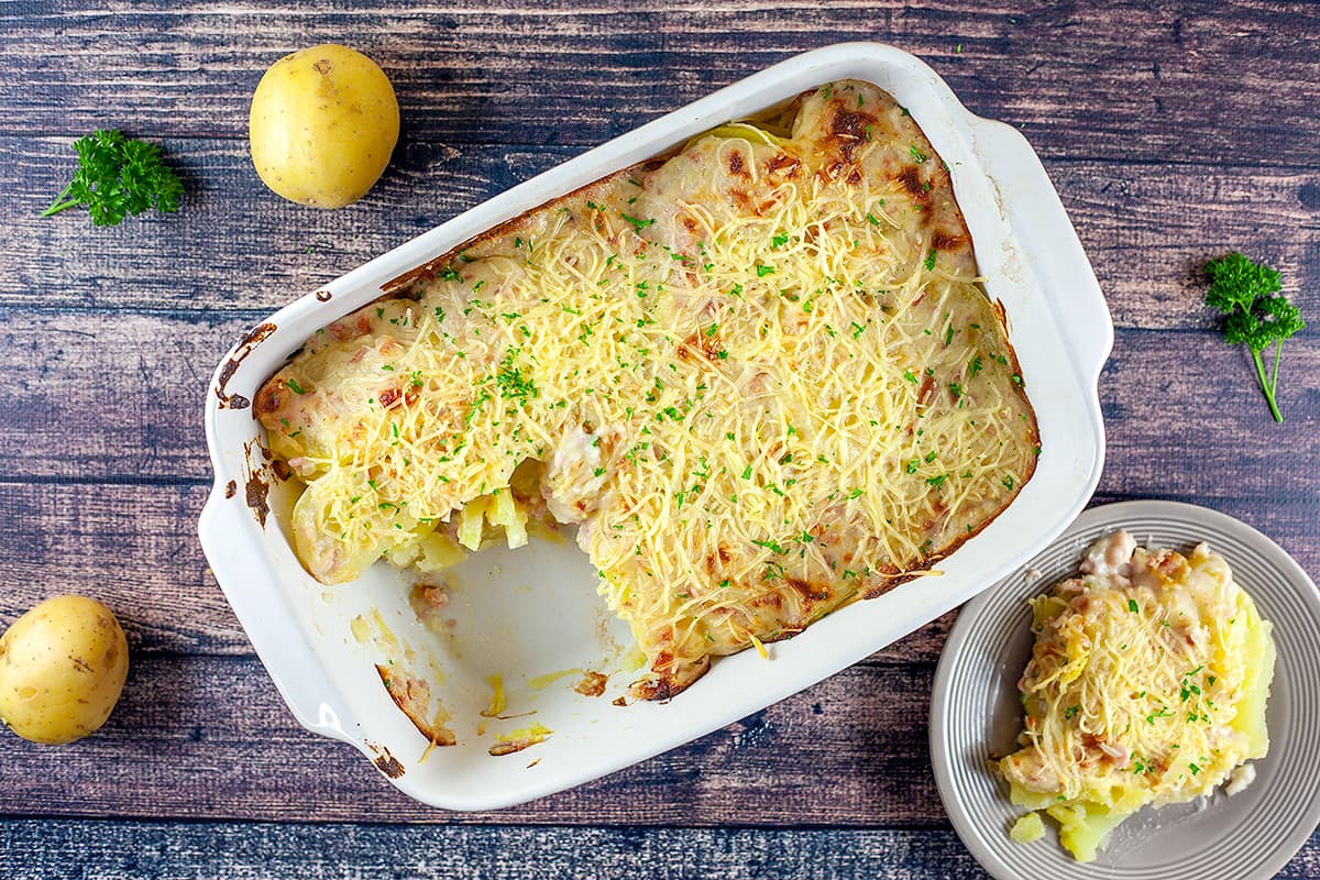 Creamy Dutch potato casserole (Aardappel Anders)