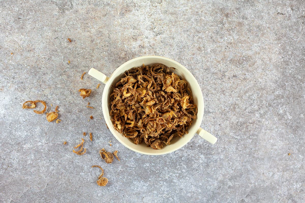 Homemade fried onions