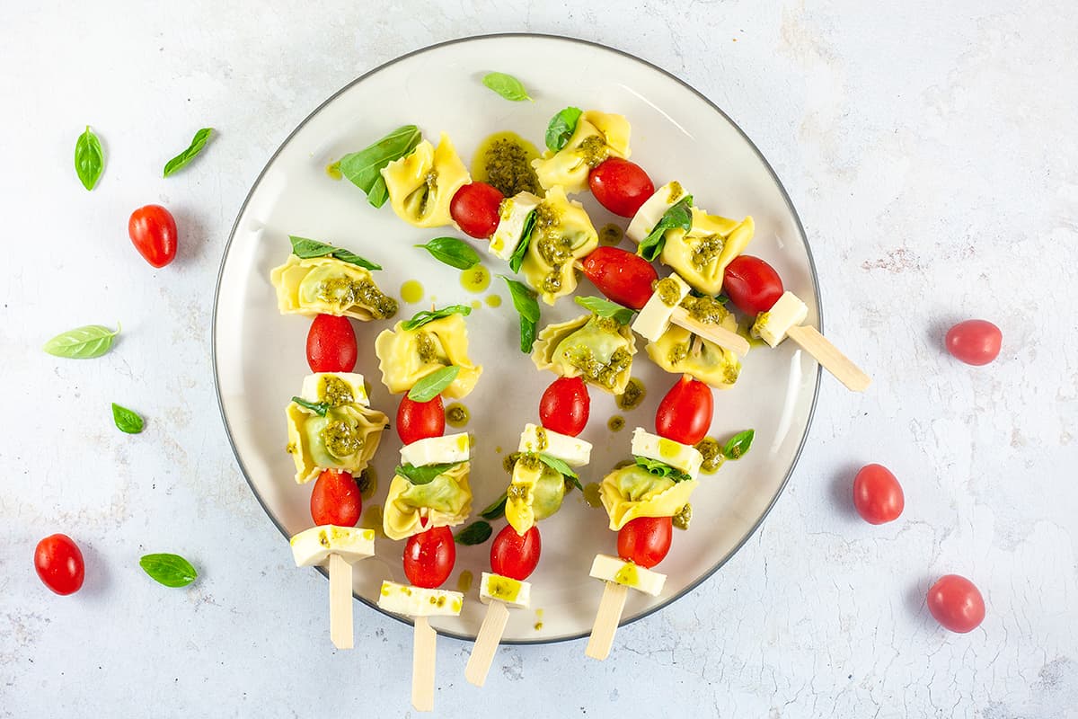 Tortellini skewers