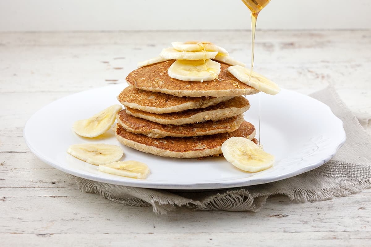 Oatmeal and banana pancakes