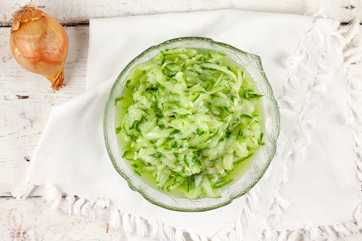 Retro 70s cucumber salad