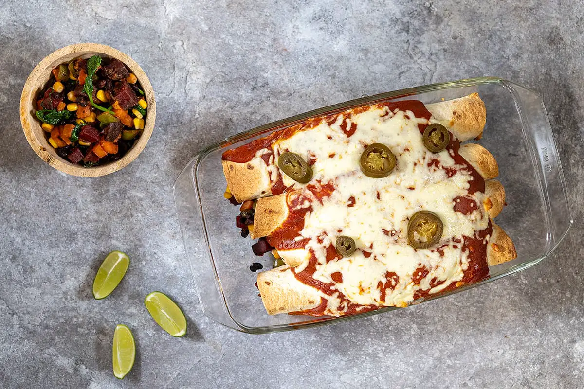 Vegetarian enchiladas