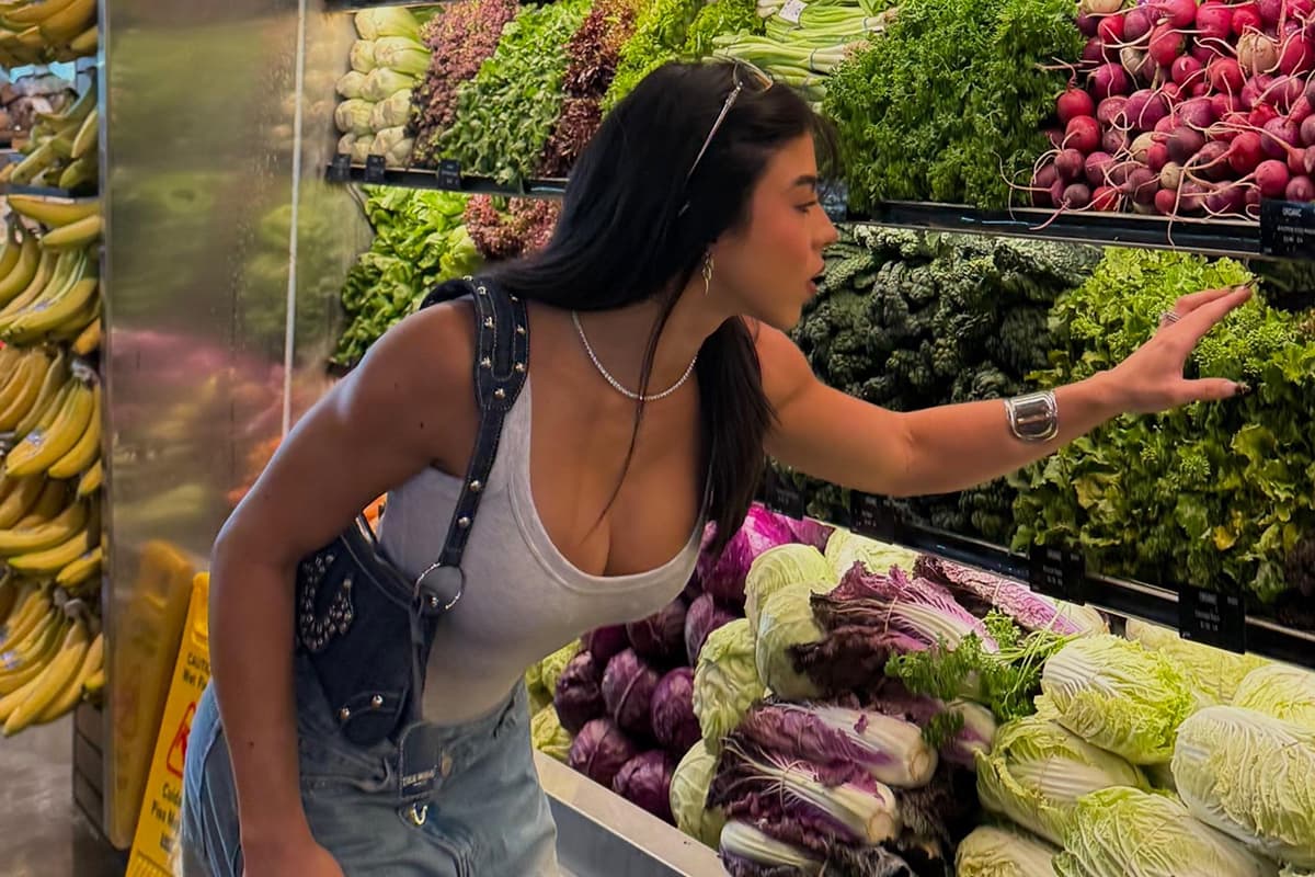 Diana Sosa in the supermarket