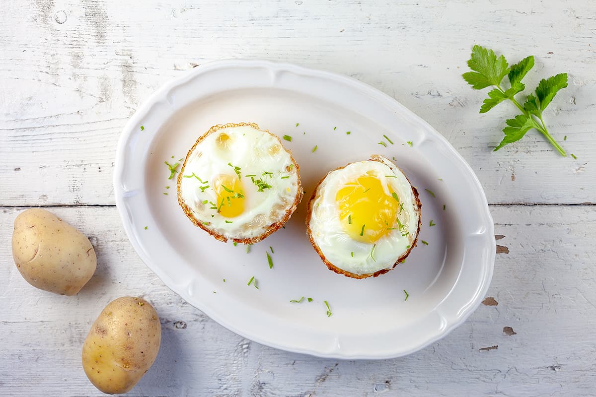 Rösti-egg muffins (vegetarian)