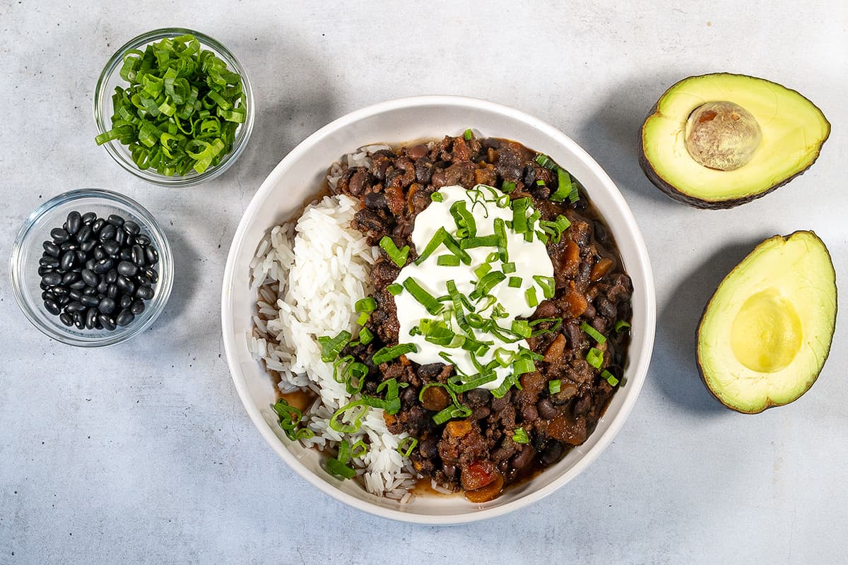 Slow cooker black bean stew - deliciously spicy