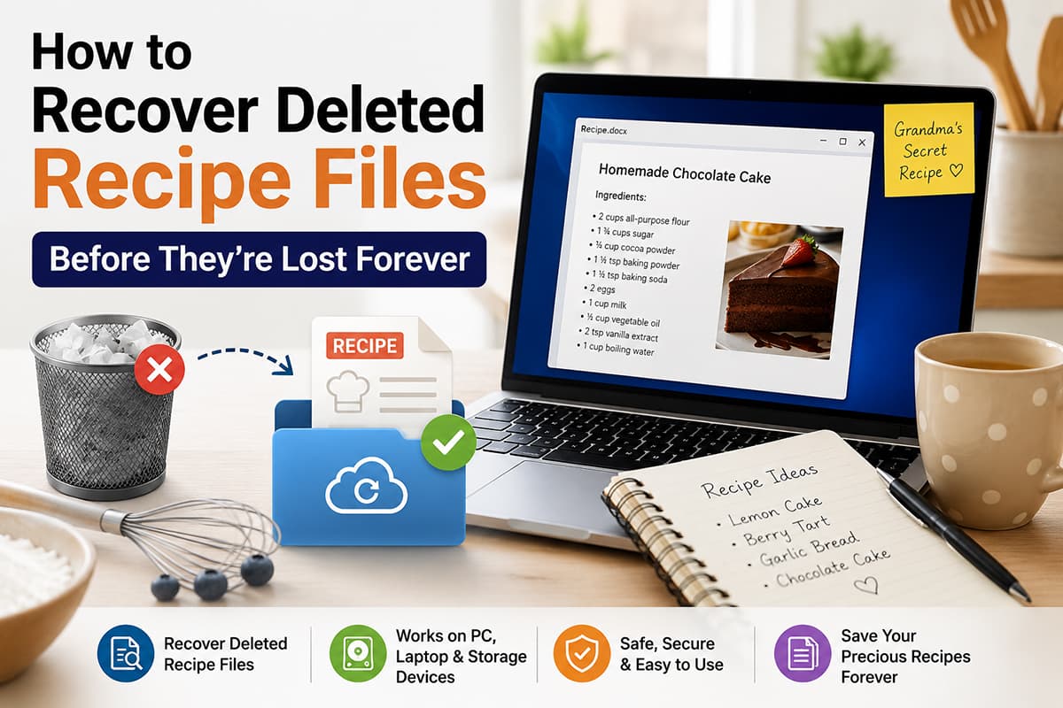 How to Recover Deleted Recipe Files Before They're Lost Forever