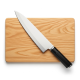Kitchen equipment needed: Cutting board & chef's knife