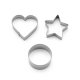 Kitchen equipment needed: Cookie cutters