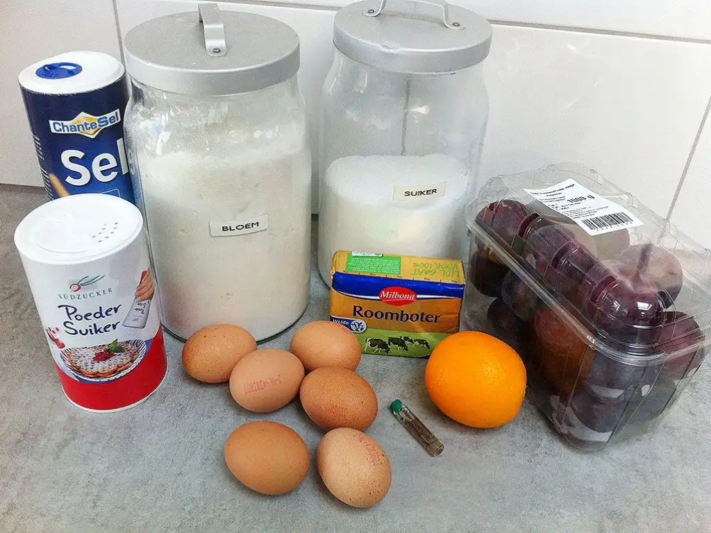 Plum tart ingredients