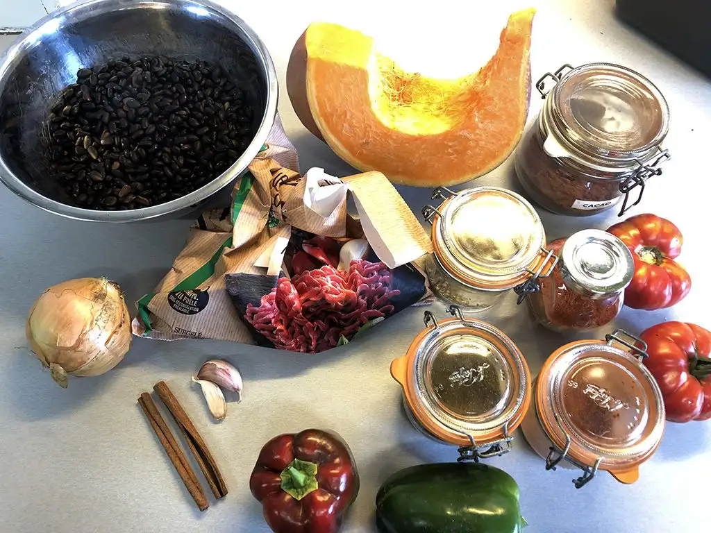 Pumpkin chili ingredients