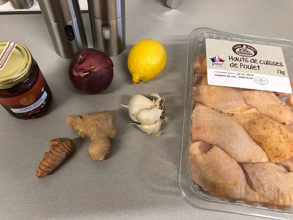 Turmeric chicken ingredients