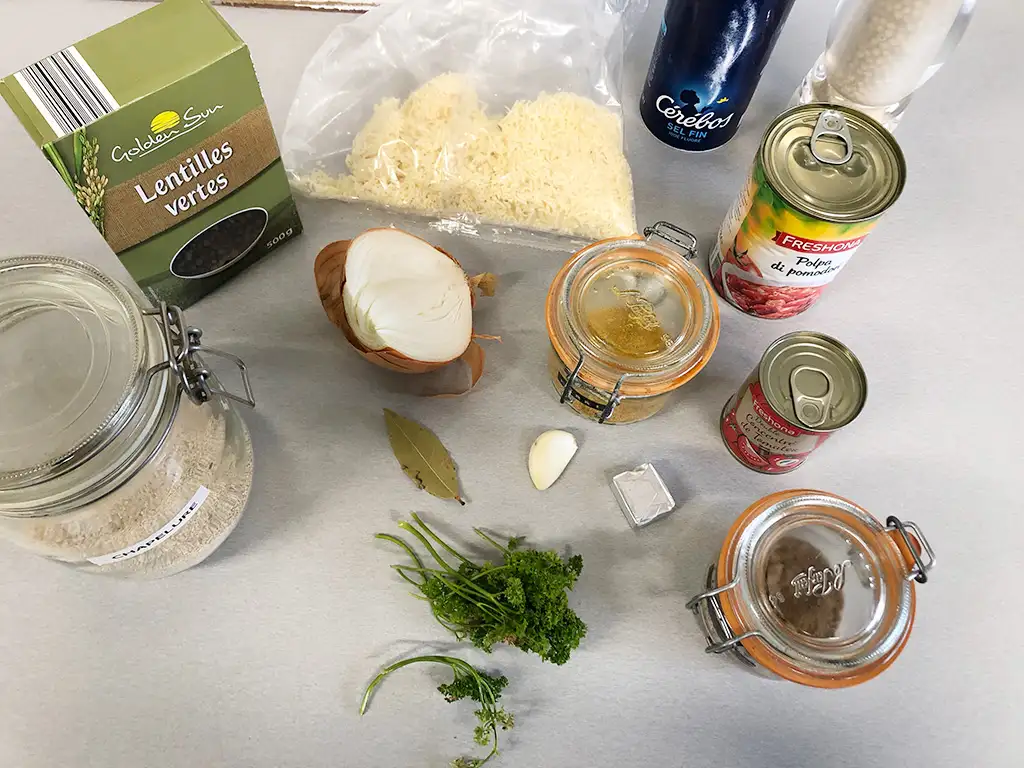 Lentil veggie burgers ingredients
