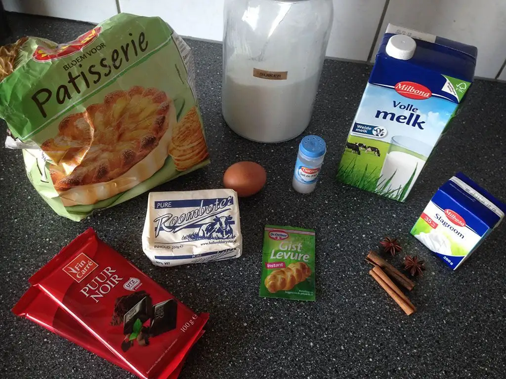 Chocolate beignets ingredients