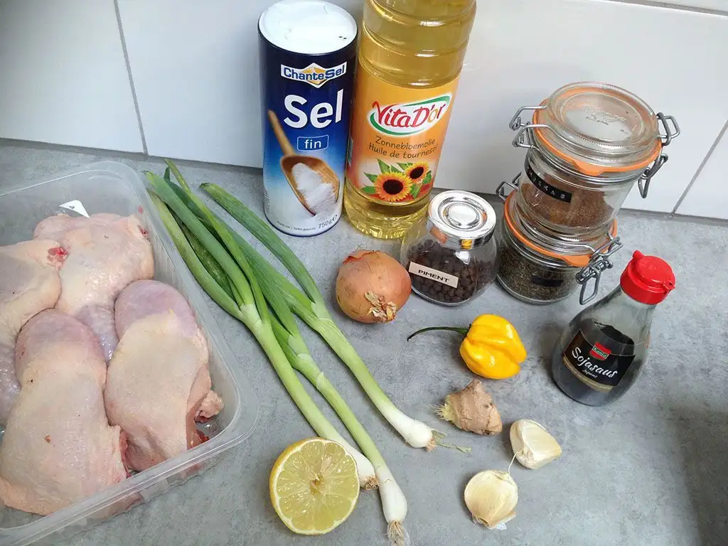 Jamaican jerk chicken ingredients