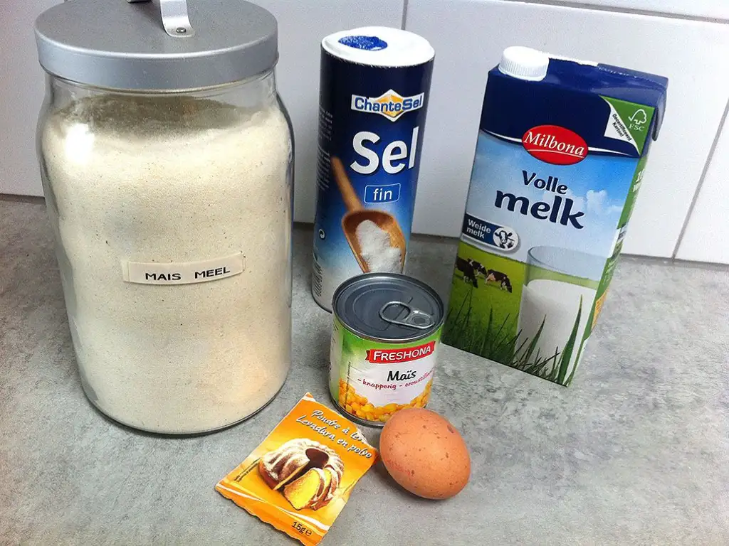 Sweet corn cookies ingredients