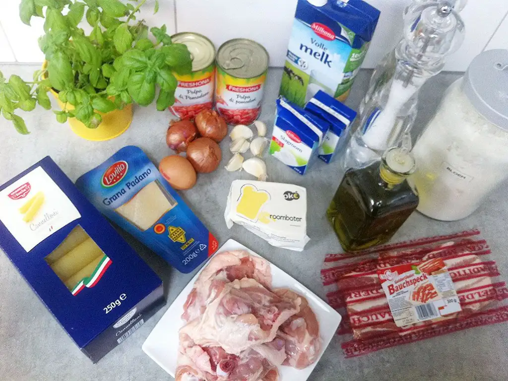 Cannelloni ingredients