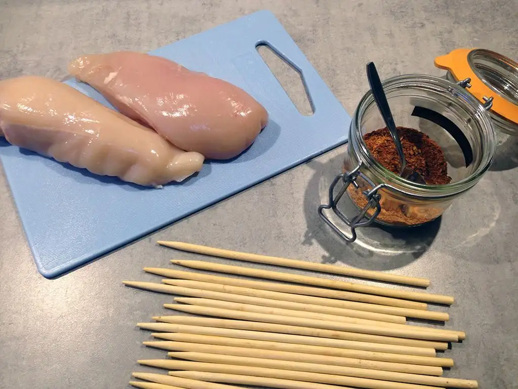 Cajun chicken skewers ingredients
