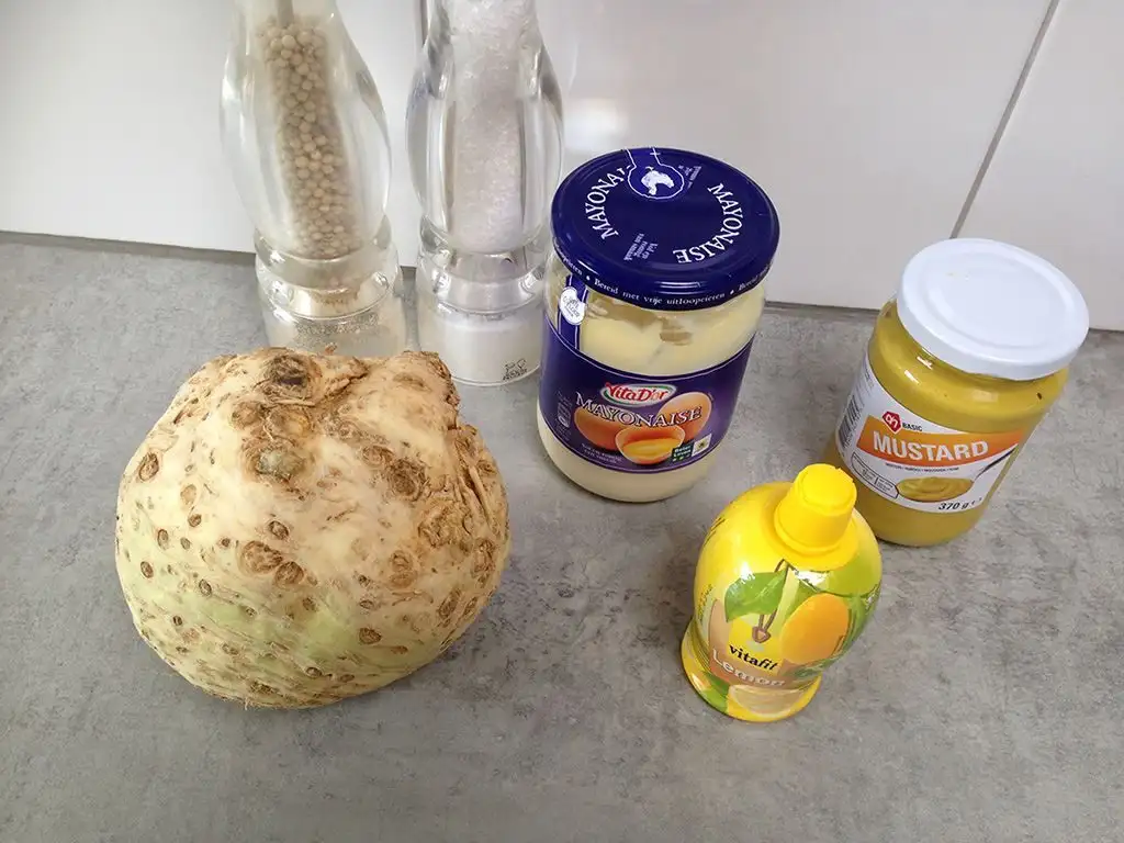 Celery root salad ingredients
