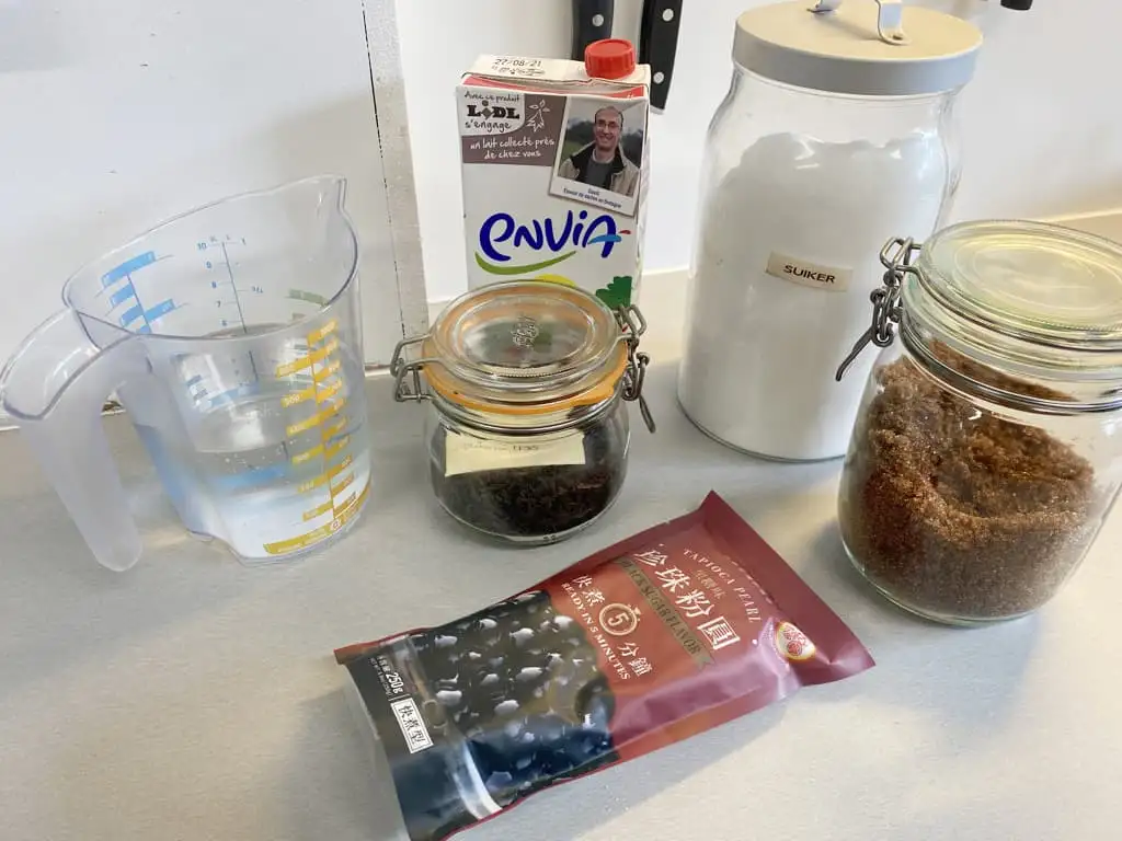 Bubble tea ingredients