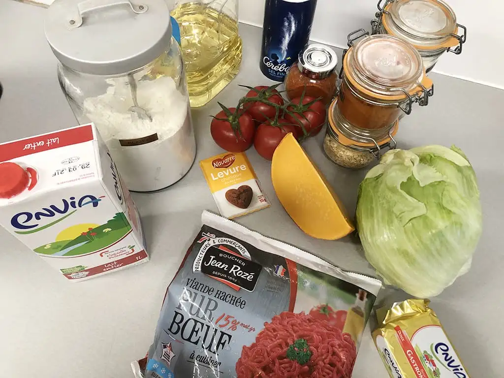 Ground beef chalupas ingredients