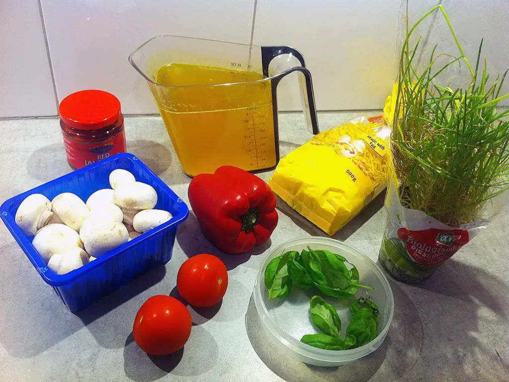 Paprika soup ingredients