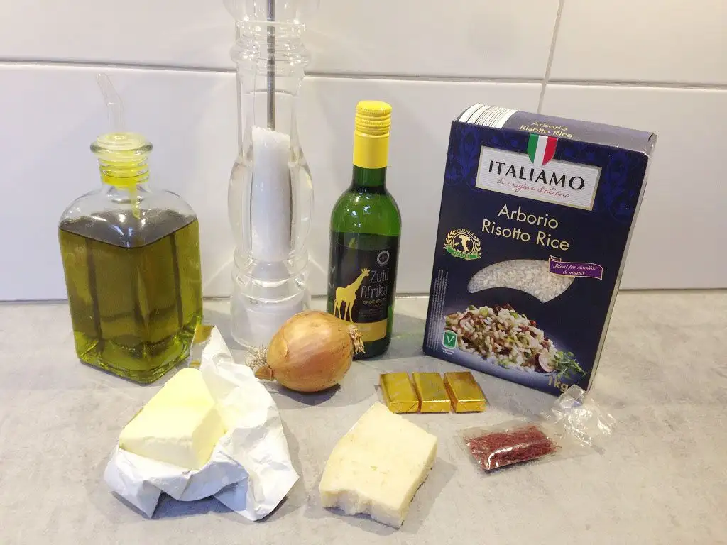 Risotto Milanese ingredients