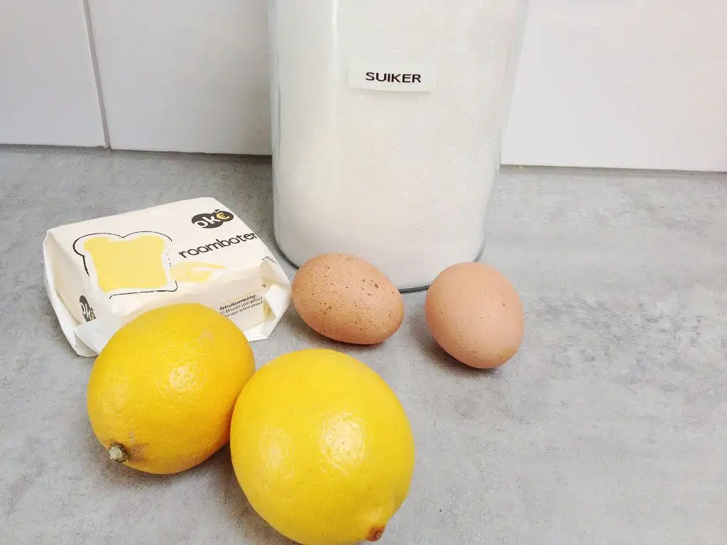 Lemon curd ingredients