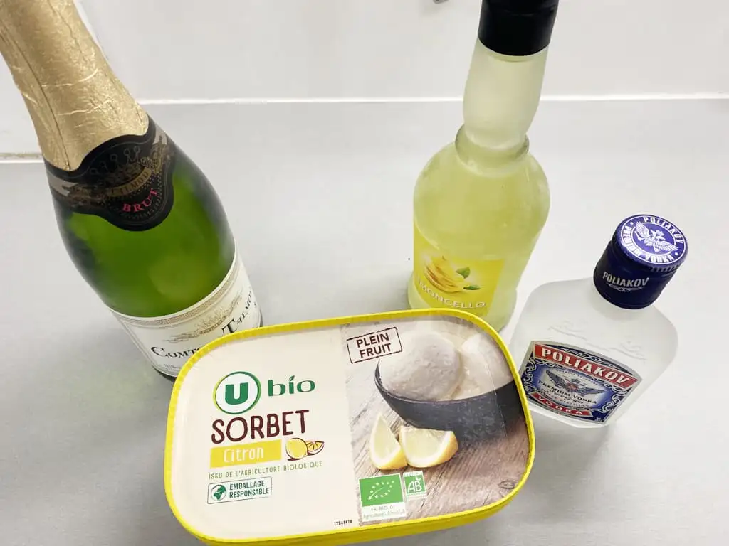 Sgroppino ingredients