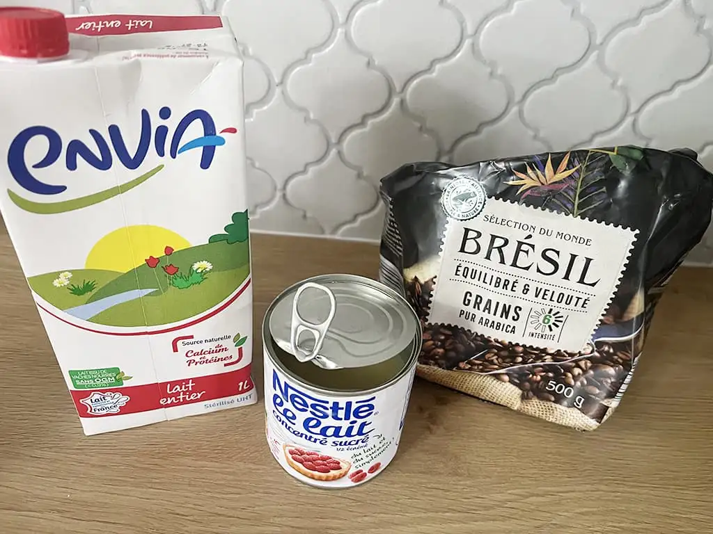 Spanish iced coffee ingredients