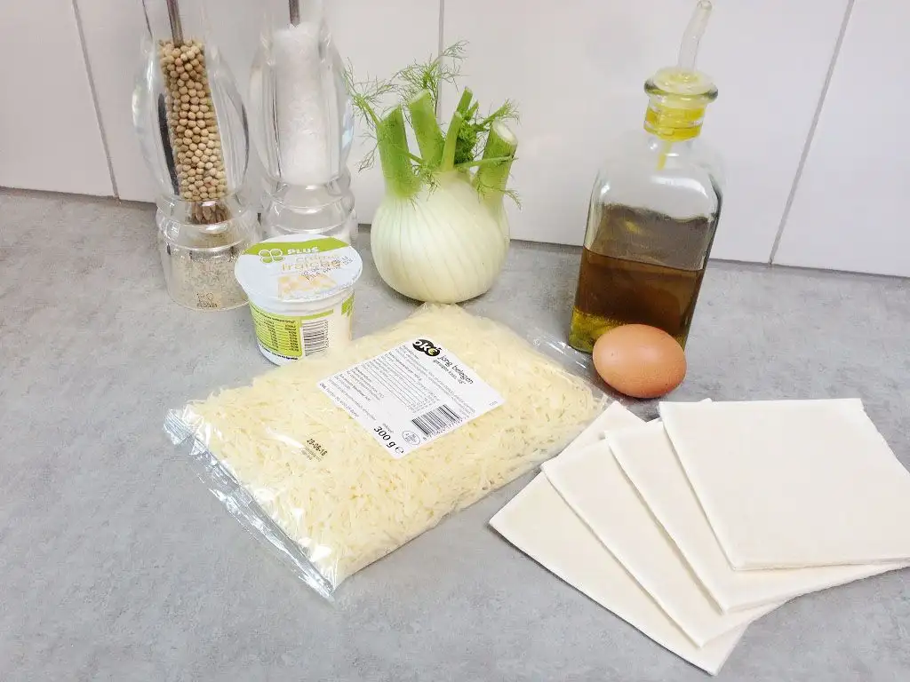 Fennel tartlets ingredients