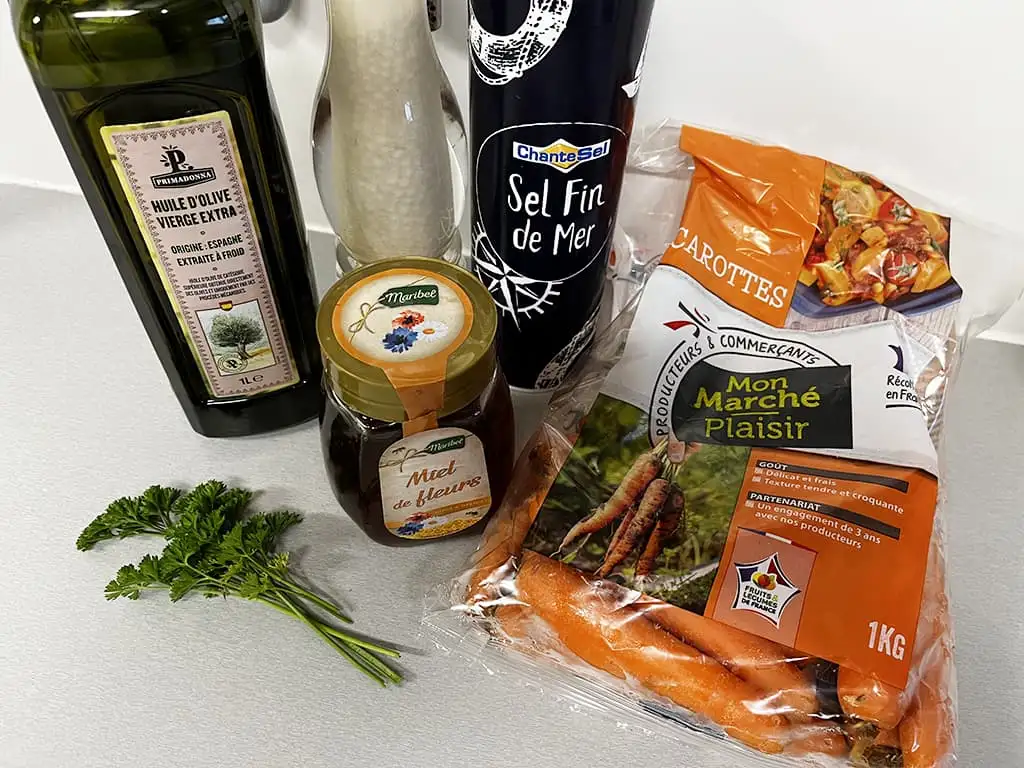 Oven roasted carrots ingredients