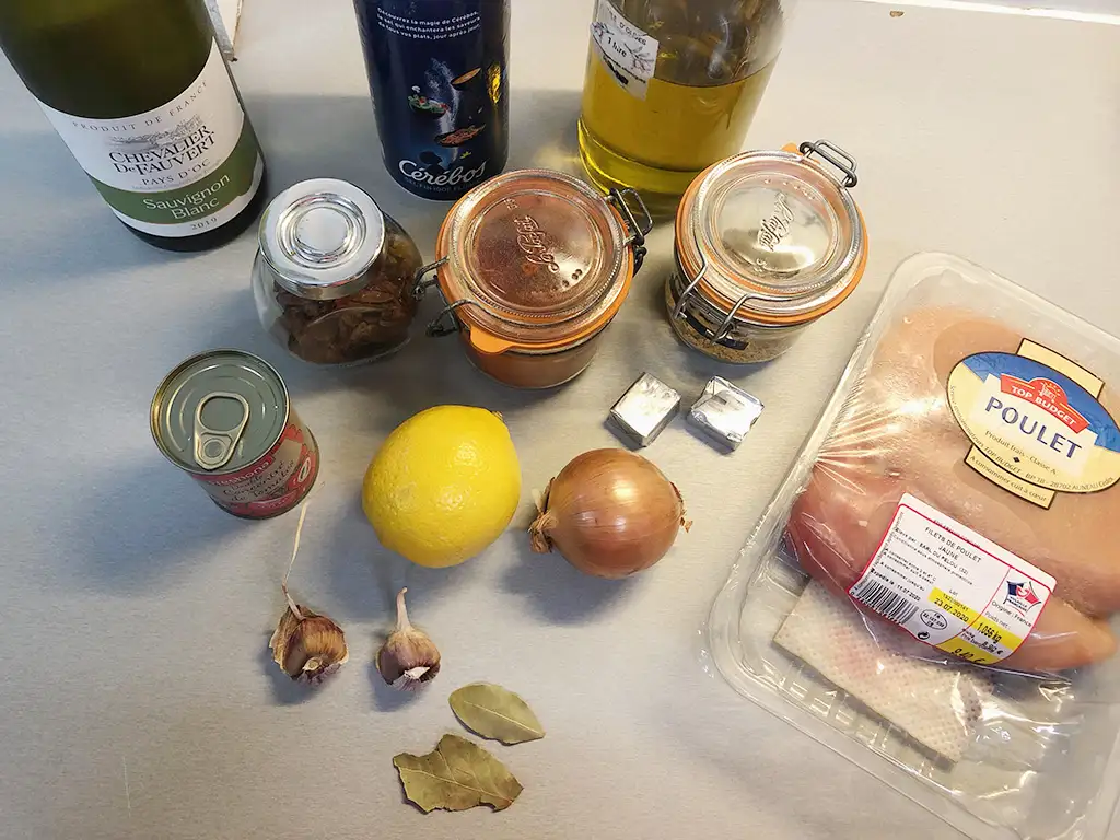 Piri piri chicken ingredients