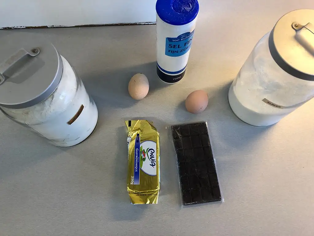 Brownies ingredients