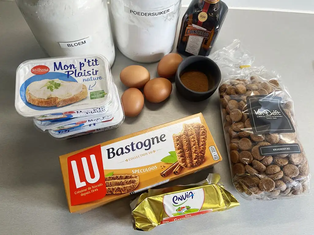 Dutch pepernoten cheesecake ingredients