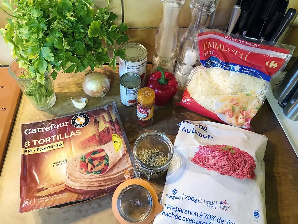 Ground beef enchiladas ingredients