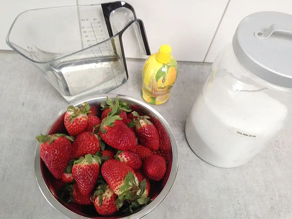 Strawberry sorbet ingredients