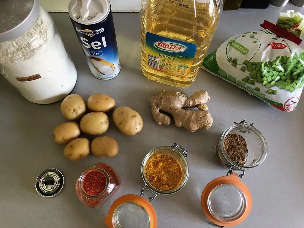 Airfryer samosas ingredients