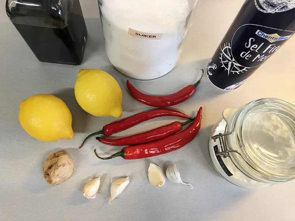 Sweet chilli sauce ingredients
