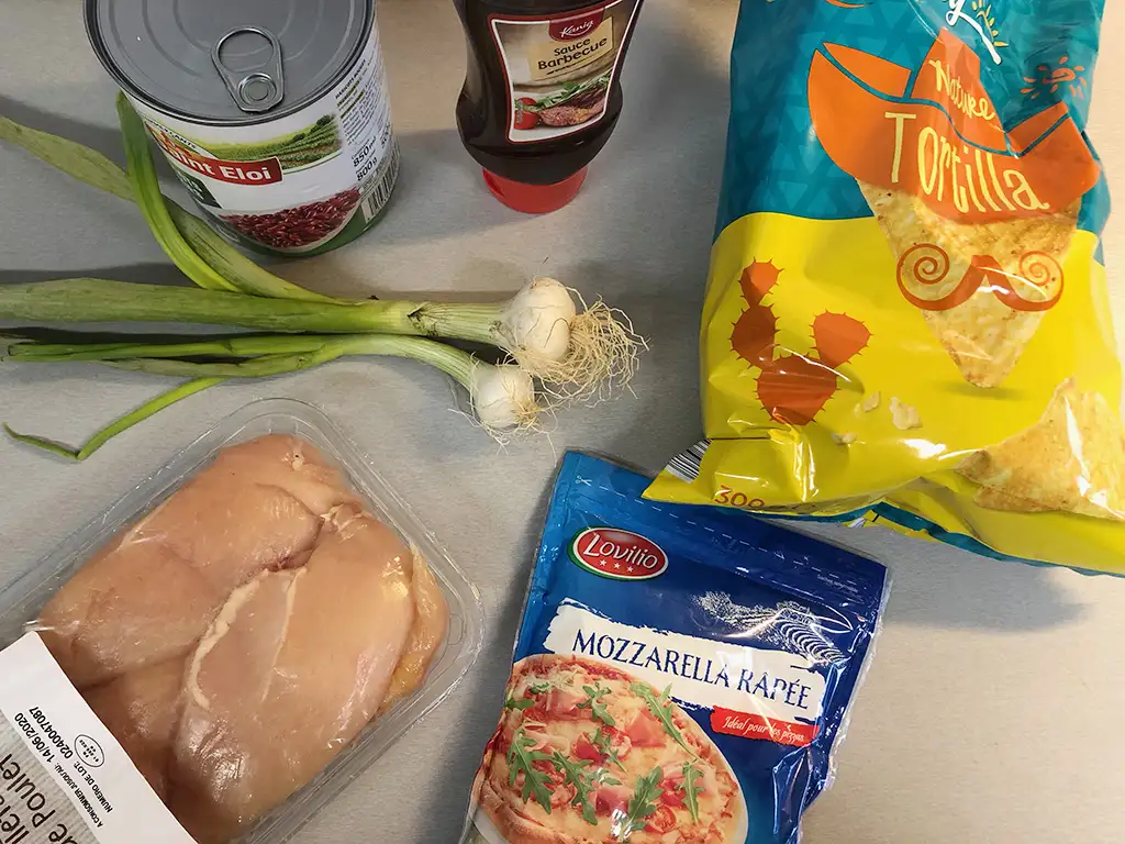 Pulled chicken nachos ingredients
