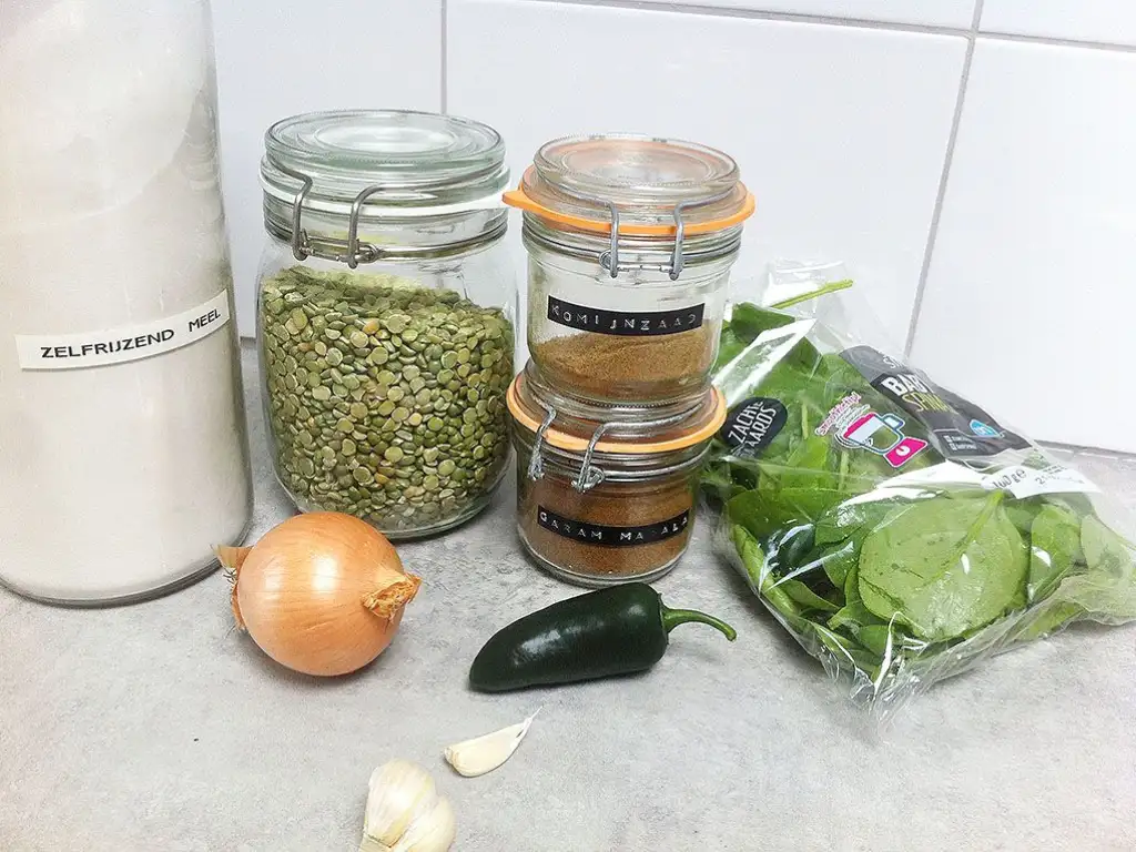 Phulauri with sweet tomato chutney ingredients