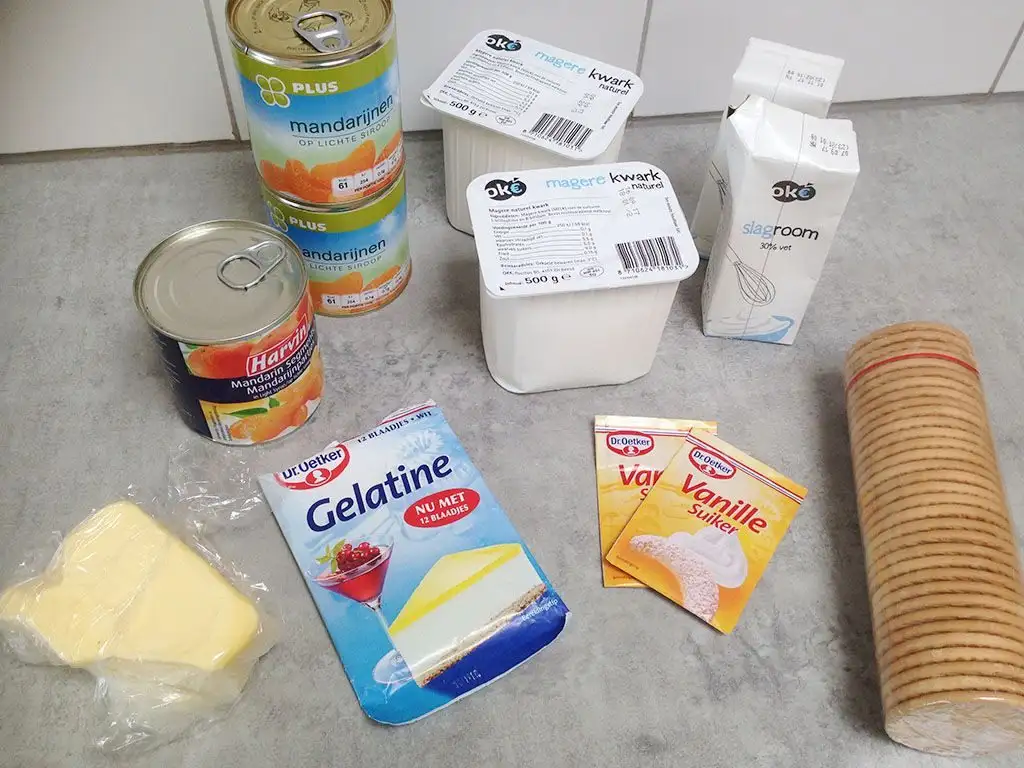 Clementine quark pie ingredients