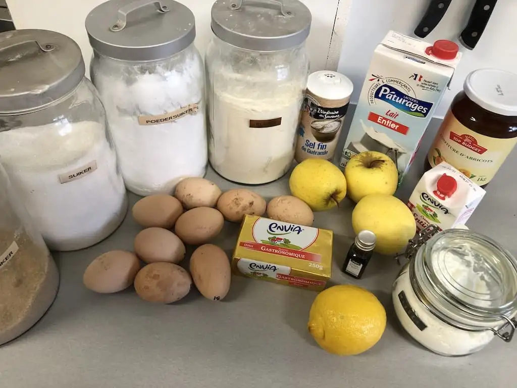 Flan patissier ingredients