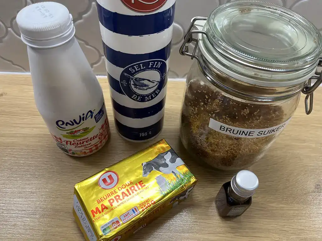 Butterscotch ingredients