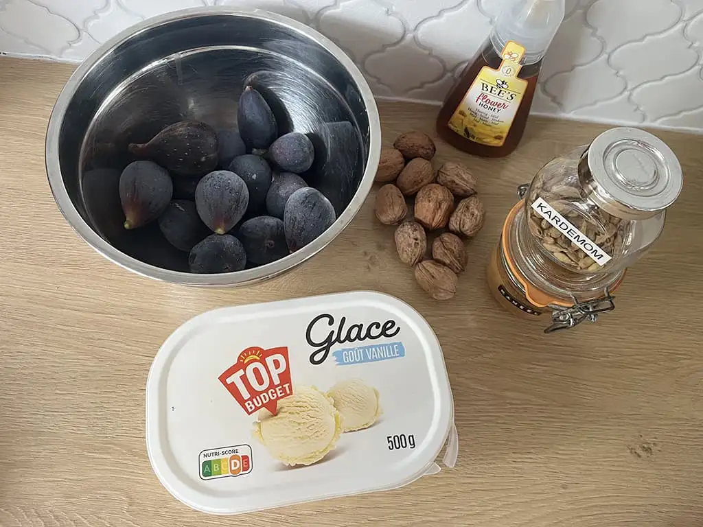 Honey roasted figs ingredients