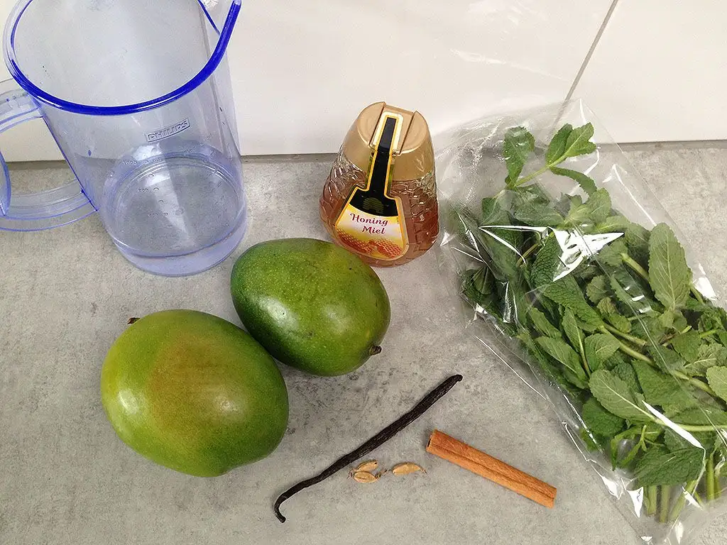 Sugar free mango slices ingredients