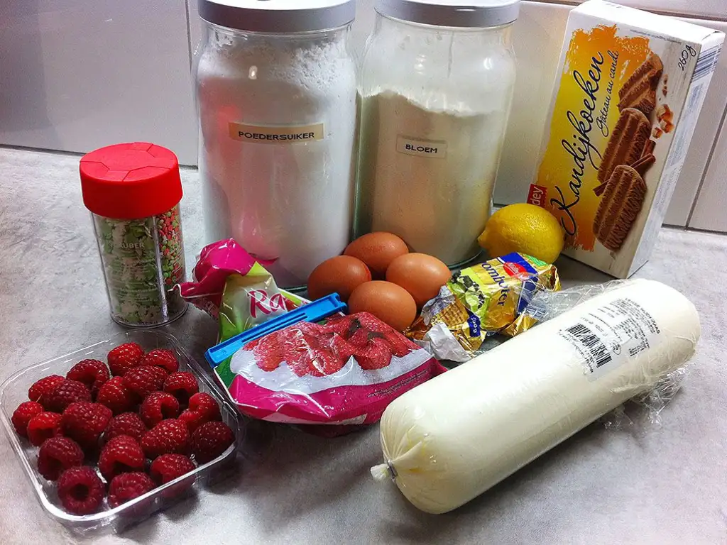 Christmas cheesecake ingredients