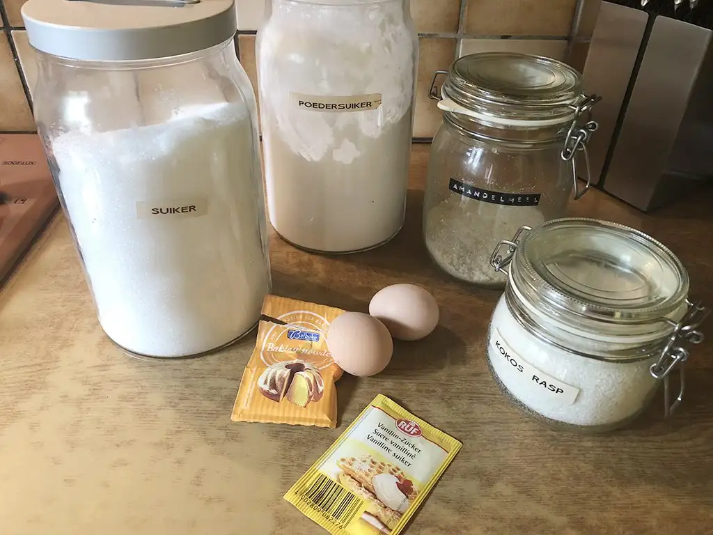 Coconut almond cookies ingredients