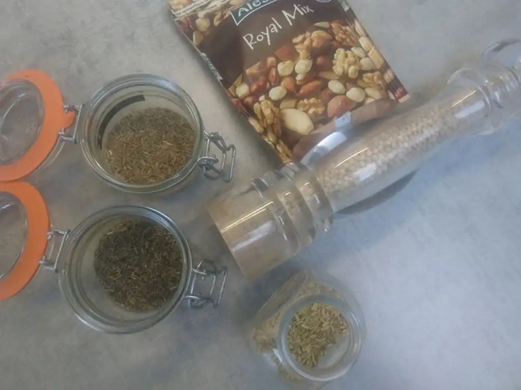 Dukkah ingredients
